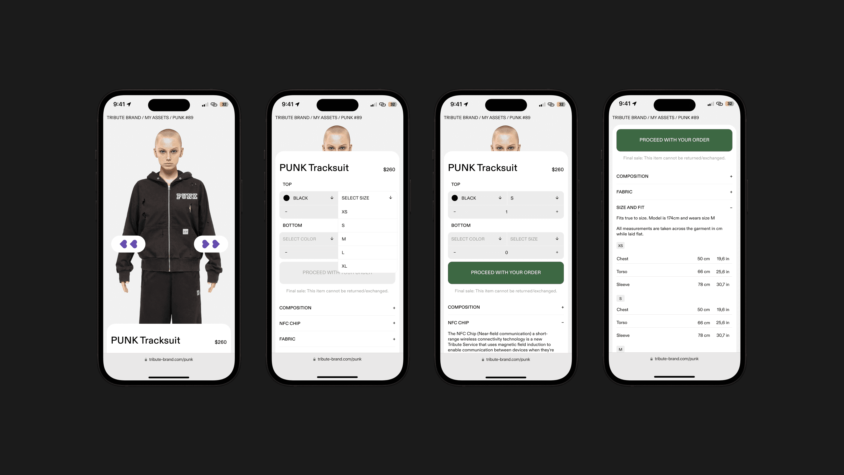 Punk shop mobile scrolling